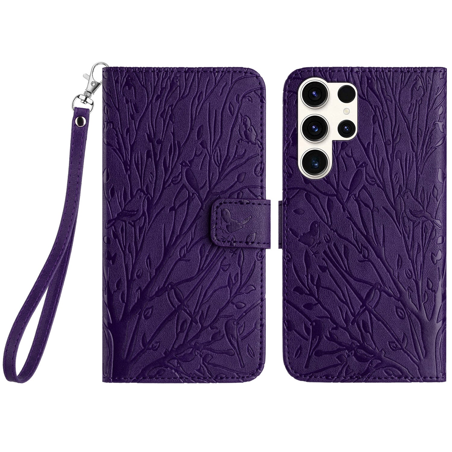 For Samsung Galaxy S23 Ultra Leather Case Anti-scratch Wallet Stand Phone Cover For Samsung Galaxy S23 Ultra Leather Case Anti-scratch Wallet Stand Phone Cover